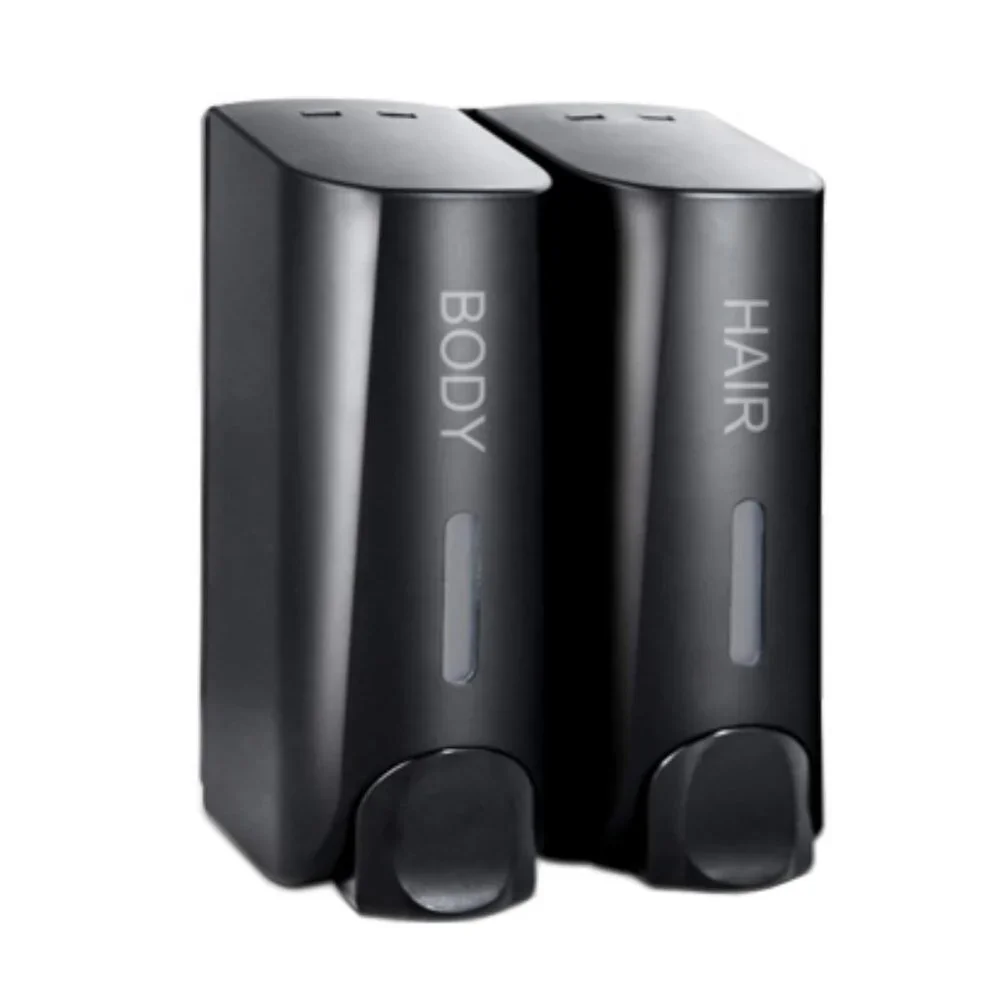 AUMIO Chamber Soap Dispenser, Gel Shampoo Conditioner Refillable‎ 2x350ml -OPEN